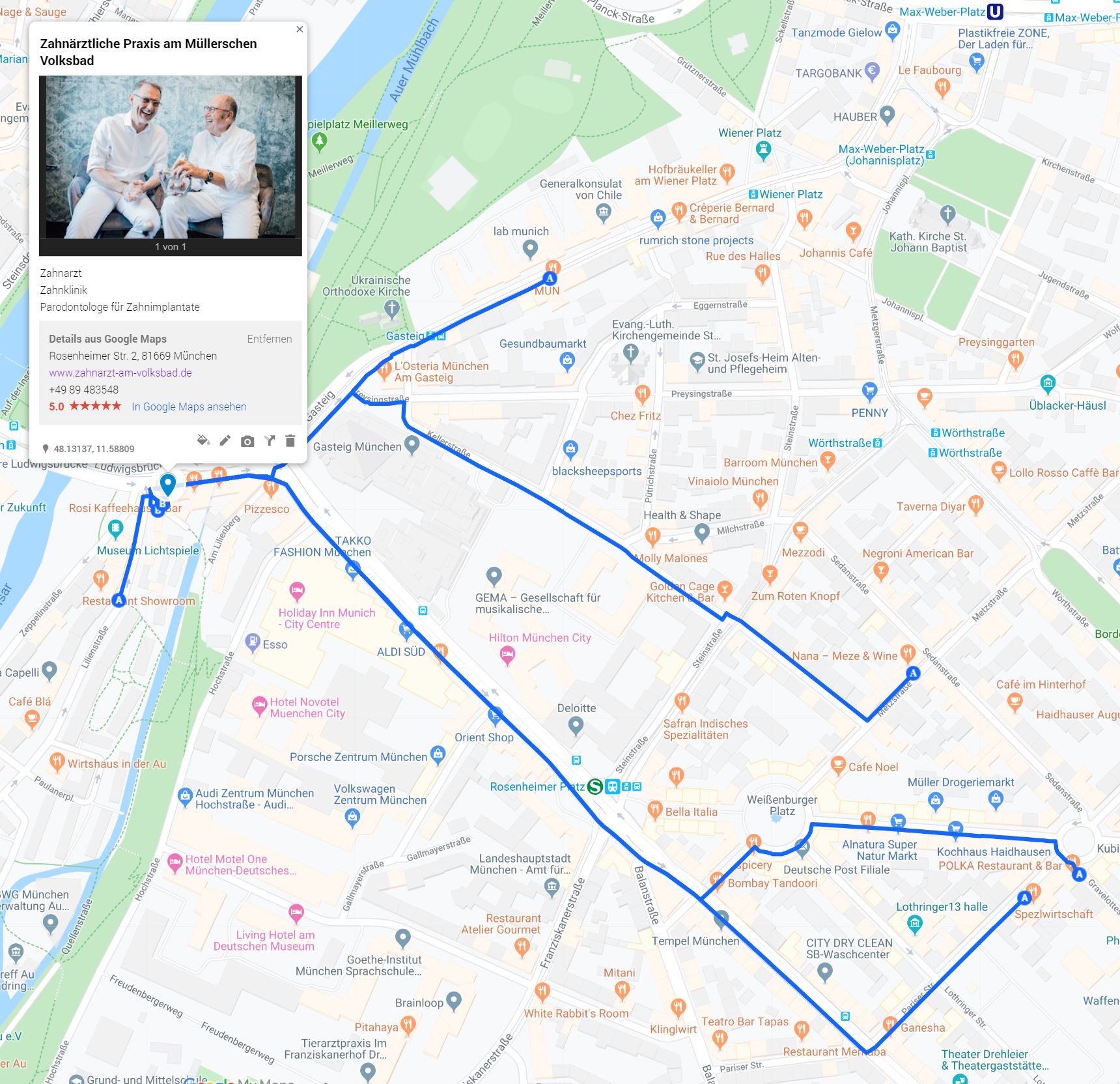 Zahnarzt Haidhausen München am Volksbad nahe Rosenheimer Platz - Weihnachtsgrüße aus der Zahnarztpraxis